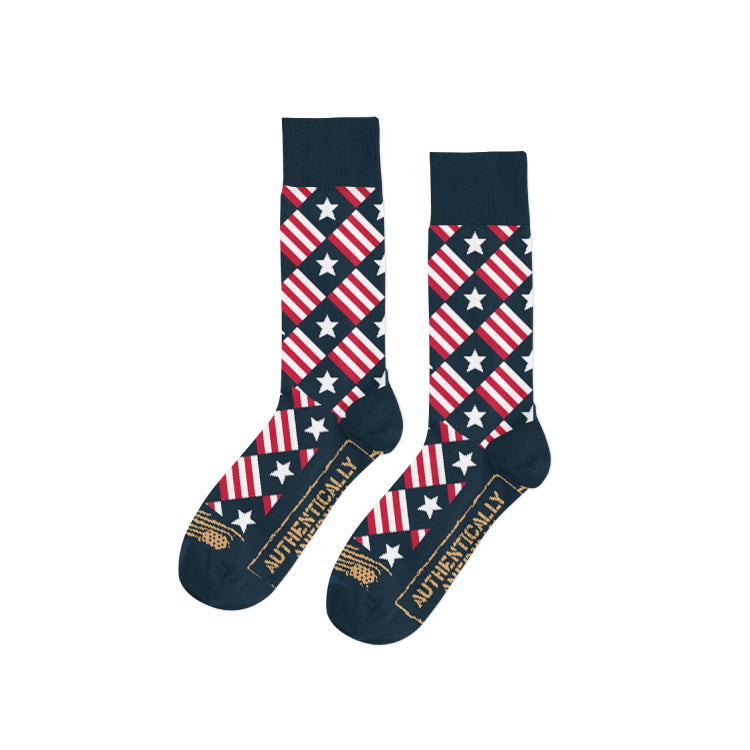Flag Grid Socks