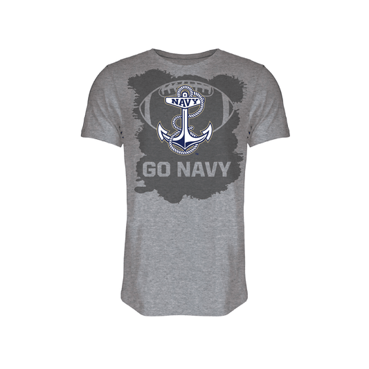Navy Football Sweat Tee