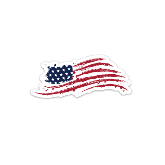 Authentically American Vintage Flag Sticker