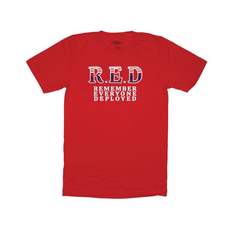 Authentically American R.E.D. Tee – Wheres yours made?