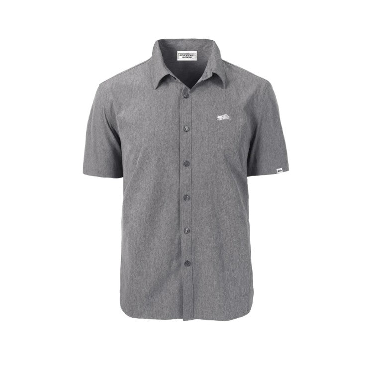 Chambray Short Sleeve Button-Down Shirt