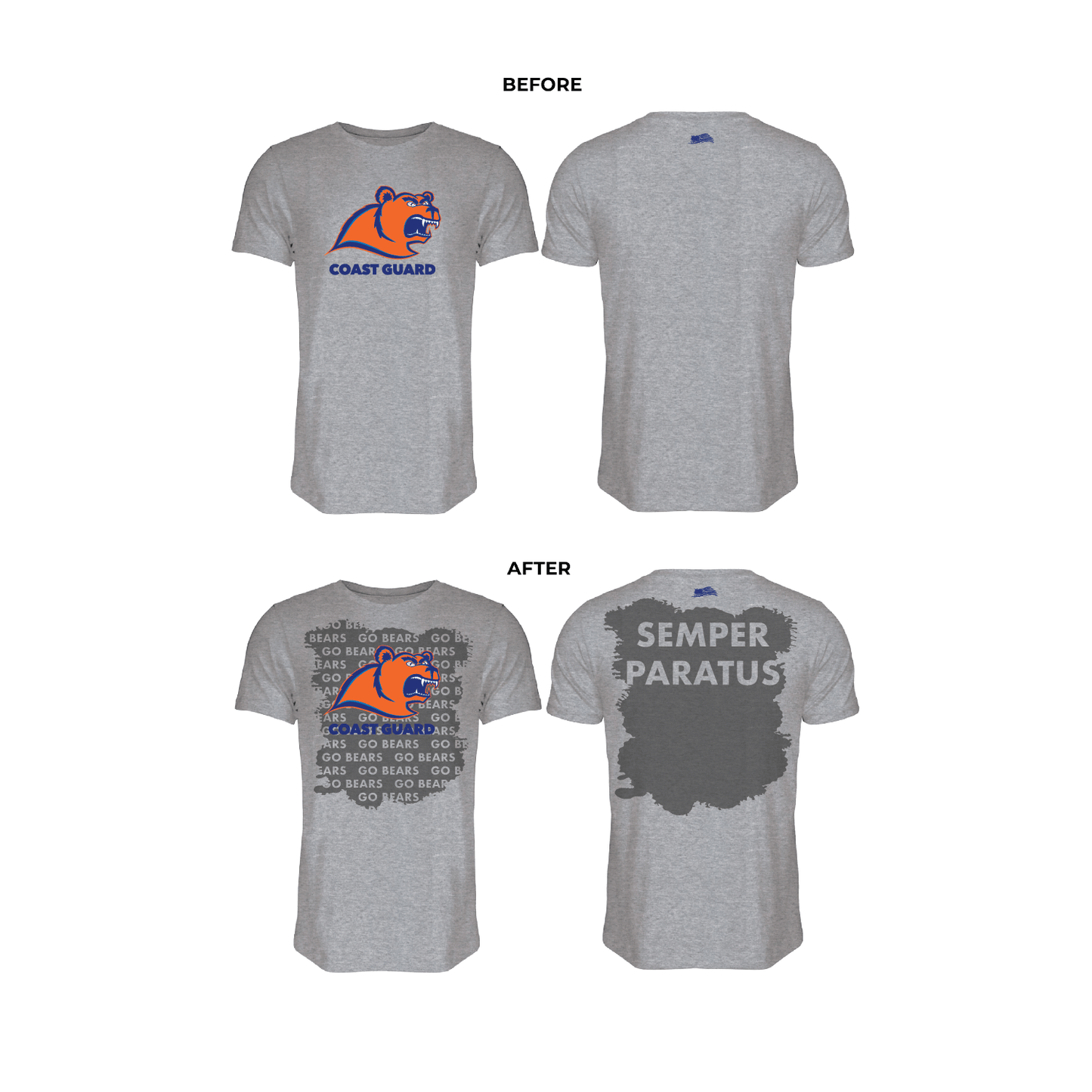 Go Bears Coast Guard Sweat Tee