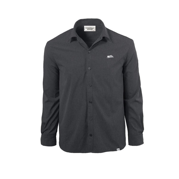Louisville Twill Button Down Long Sleeve Primary Mark | One Size | Black | Small